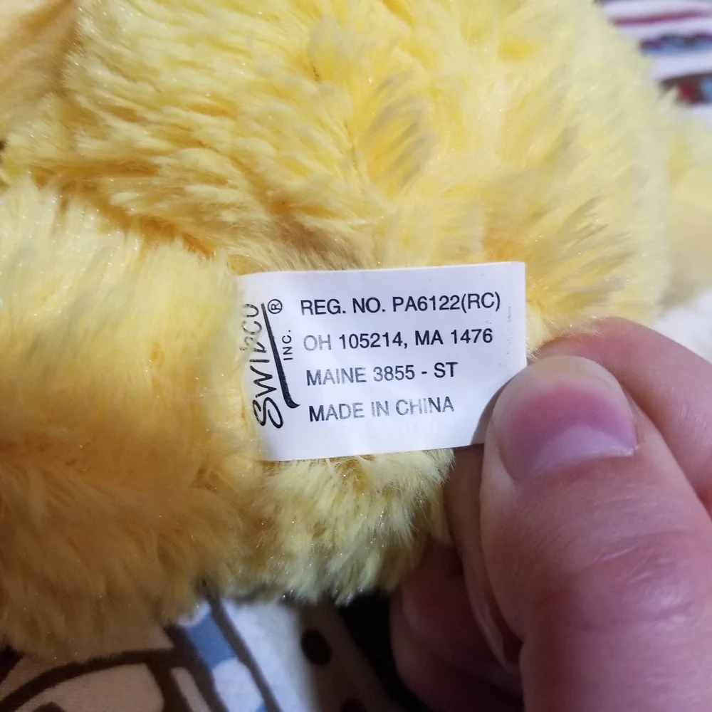 Swibco Teddy Bear Yellow Get Well Soon Plush Stuffed Animal New **CLEARANCE**